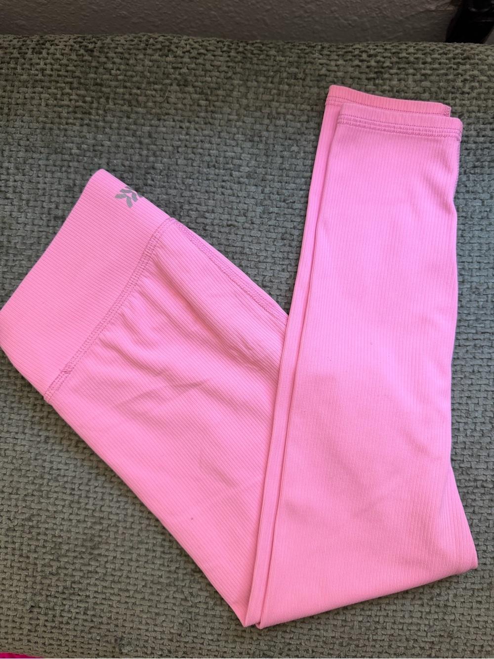 all in motion Girls' Light Pink Ribbed Active Leggings